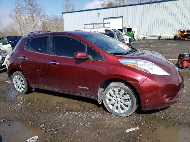 1N4BZ0CP8HC300912 - 2017 NISSAN LEAF S BURGUNDY photo 4