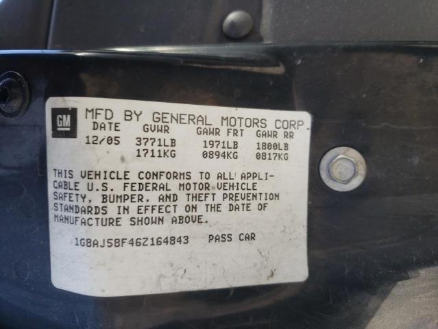 1G8AJ58F46Z164843 - 2006 SATURN ION LEVEL 2 GREEN photo 12