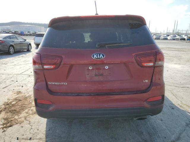 5XYPG4A56LG669027 - 2020 KIA SORENTO S BURGUNDY photo 6