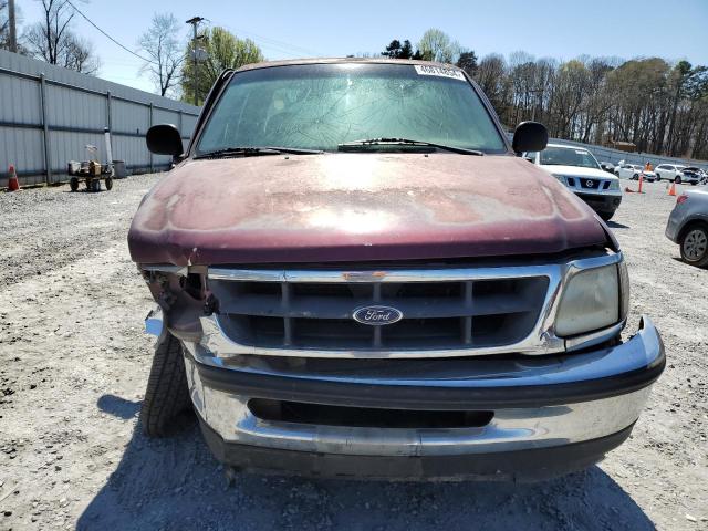 1FTZX1720WNC34165 - 1998 FORD F150 BURGUNDY photo 5