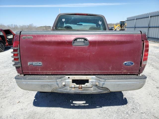 1FTZX1720WNC34165 - 1998 FORD F150 BURGUNDY photo 6
