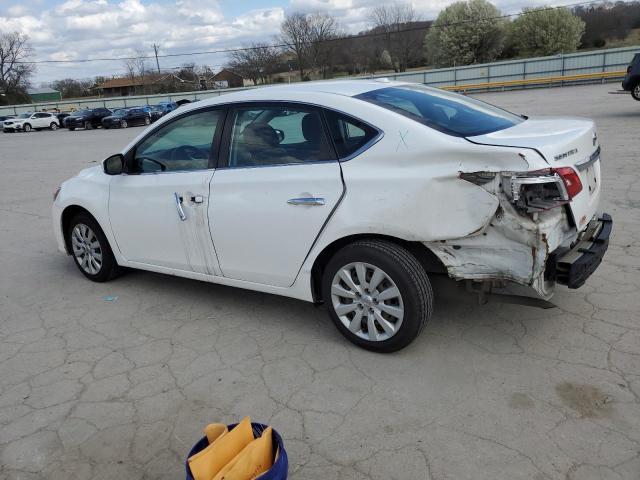 3N1AB7AP7HY321413 - 2017 NISSAN SENTRA S WHITE photo 2