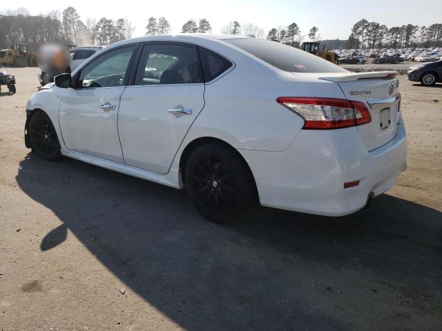 3N1AB7AP0EY314136 - 2014 NISSAN SENTRA S WHITE photo 2