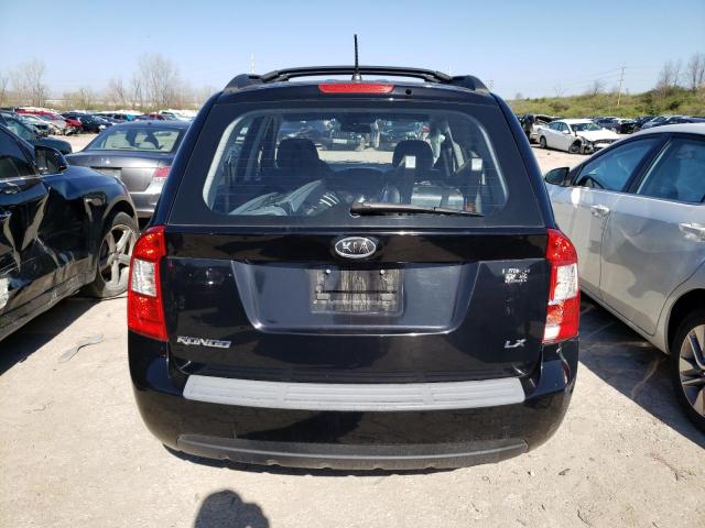 KNAFG525687210923 - 2008 KIA RONDO BASE BLACK photo 6