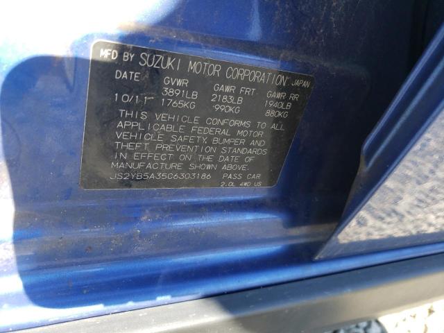 JS2YB5A35C6303186 - 2012 SUZUKI SX4 BLUE photo 12