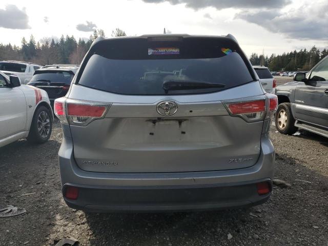 5TDJKRFH8ES053310 - 2014 TOYOTA HIGHLANDER XLE SILVER photo 6