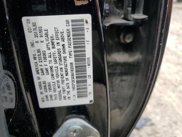 1HGCP26349A182008 - 2009 HONDA ACCORD LX BLACK photo 12