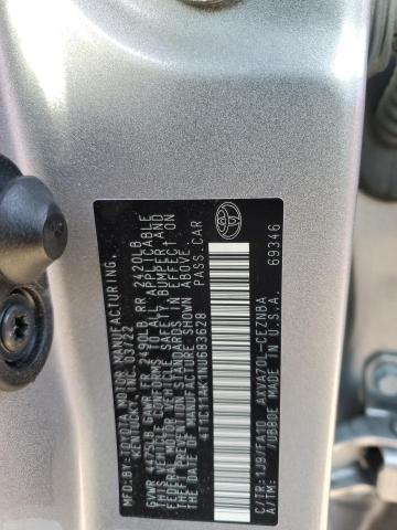 4T1C11AK1NU683628 - 2022 TOYOTA CAMRY LE GRAY photo 12