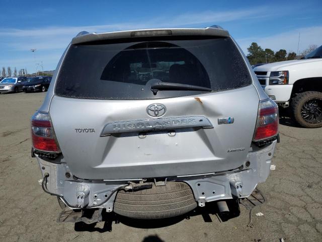 JTEEW44A282018705 - 2008 TOYOTA HIGHLANDER HYBRID LIMITED SILVER photo 6