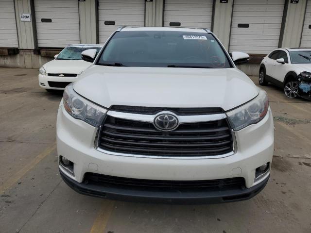 5TDDKRFHXES012982 - 2014 TOYOTA HIGHLANDER LIMITED WHITE photo 5