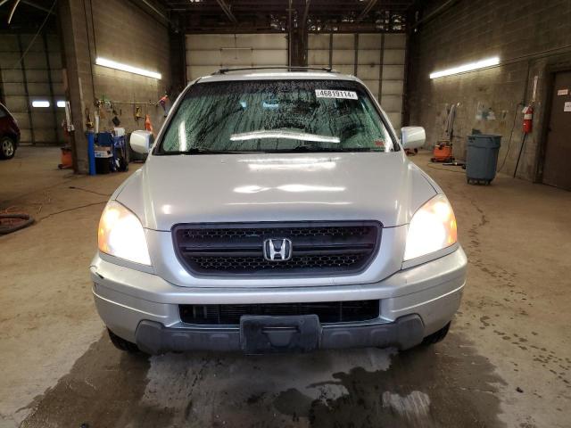 2HKYF18583H550884 - 2003 HONDA PILOT EXL SILVER photo 5