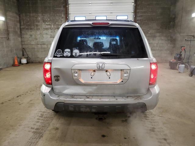 2HKYF18583H550884 - 2003 HONDA PILOT EXL SILVER photo 6