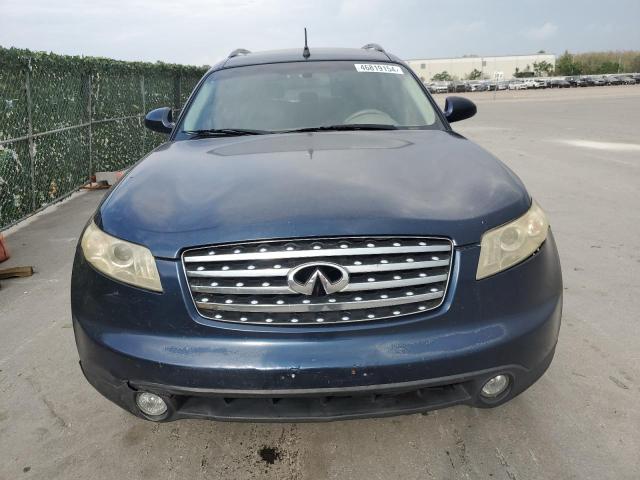 JNRAS08U95X100571 - 2005 INFINITI FX35 BLUE photo 5