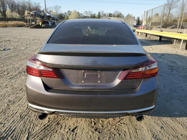 1HGCR2F35HA280165 - 2017 HONDA ACCORD LX GRAY photo 6