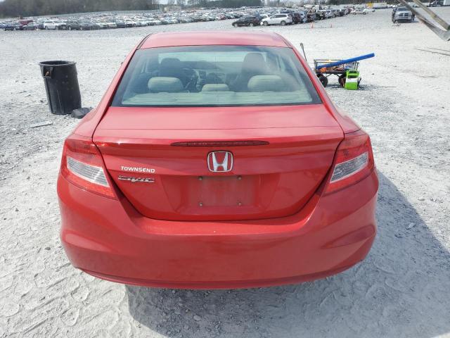 2HGFG3B85CH542593 - 2012 HONDA CIVIC EX RED photo 6