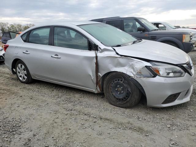 3N1AB7AP2HY370762 - 2017 NISSAN SENTRA S SILVER photo 4