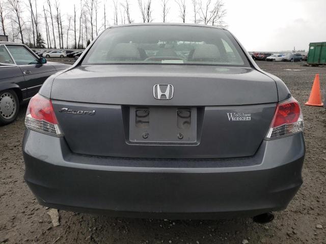 JHMCP26468C022608 - 2008 HONDA ACCORD LXP GRAY photo 6