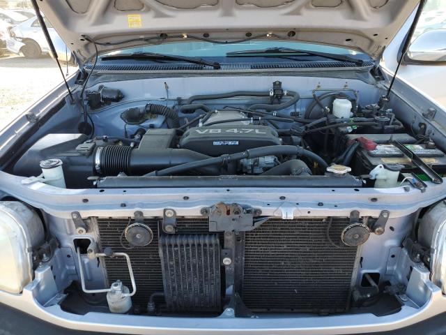 5TBBT4417YS081008 - 2000 TOYOTA TUNDRA ACCESS CAB ვერცხლისფერი ფოტო 11