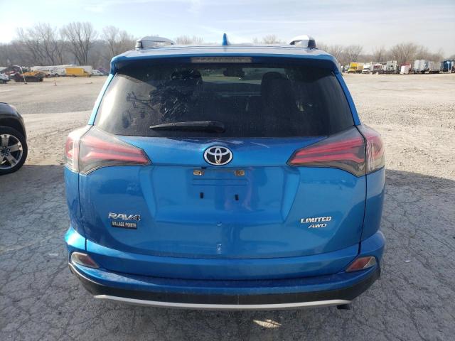 JTMDFREV1GJ086173 - 2016 TOYOTA RAV4 LIMITED BLUE photo 6