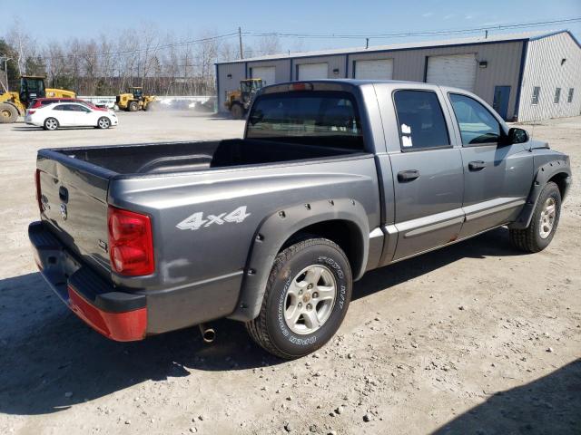 1D7HW48N65S245346 - 2005 DODGE DAKOTA QUAD SLT GRAY photo 3