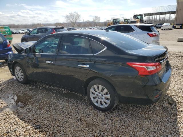 3N1AB7AP7HY389954 - 2017 NISSAN SENTRA S BLACK photo 2