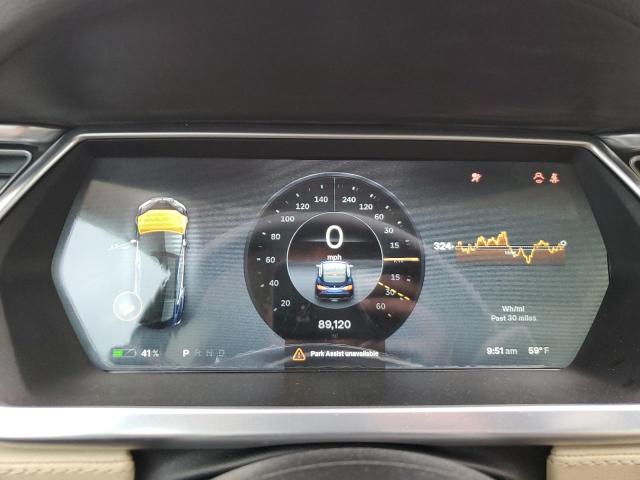 5YJSA1S1XEFP38088 - 2014 TESLA MODEL S ლურჯი ფოტო 9