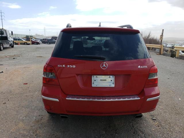 WDCGG8HB9AF315810 - 2010 MERCEDES-BENZ GLK 350 4MATIC RED photo 6