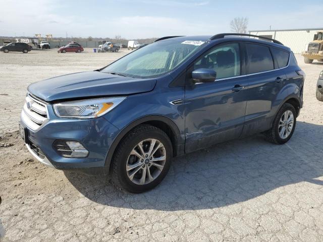 1FMCU0GD2JUB07311 - 2018 FORD ESCAPE SE BLUE photo 1