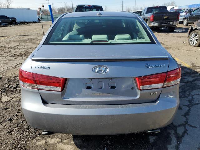 5NPEU46FX8H363465 - 2008 HYUNDAI SONATA SE SILVER photo 6