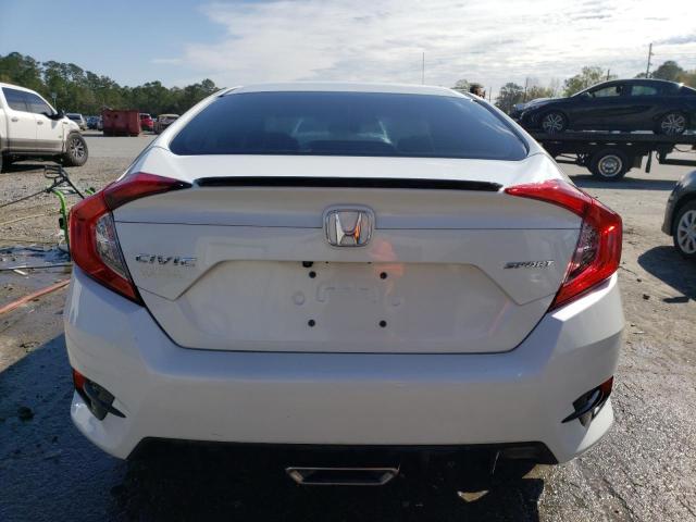 19XFC2F85KE029224 - 2019 HONDA CIVIC SPORT WHITE photo 6