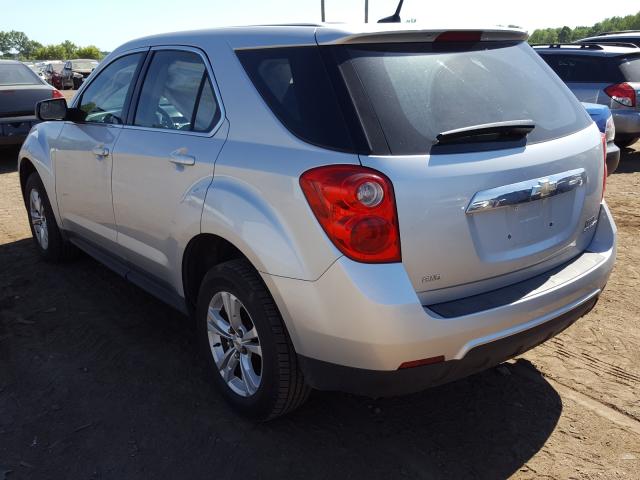 2GNFLCEK9C6382853 - 2012 CHEVROLET EQUINOX LS SILVER photo 3