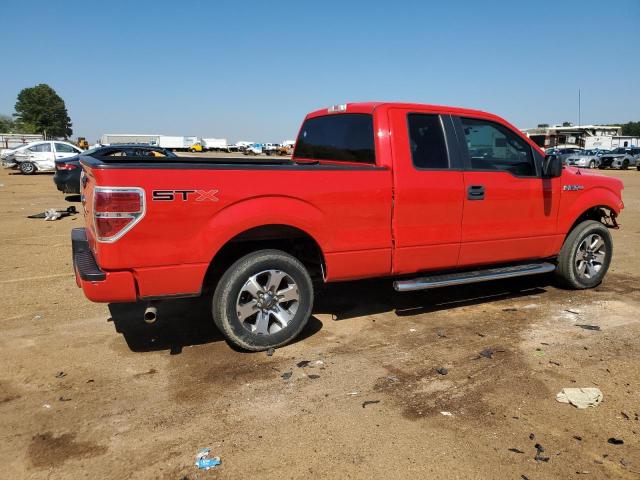 1FTFX1CF2DFD82112 - 2013 FORD F150 SUPER CAB RED photo 3