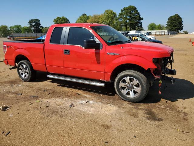 1FTFX1CF2DFD82112 - 2013 FORD F150 SUPER CAB RED photo 4