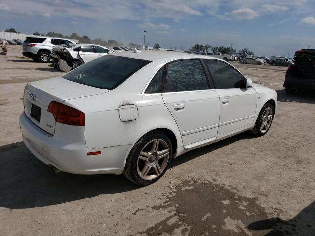 WAUAF78E08A031733 - 2008 AUDI A4 2.0T WHITE photo 3