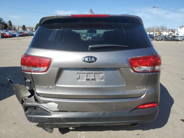 5XYPGDA31GG088443 - 2016 KIA SORENTO LX SILVER photo 6