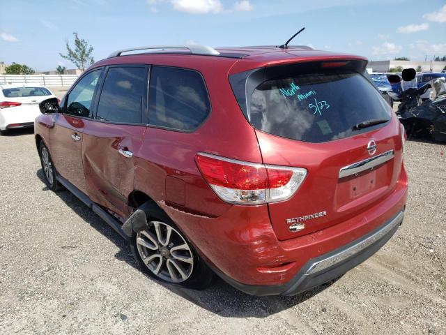 5N1AR2MN5FC677334 - 2015 NISSAN PATHFINDER S RED photo 3