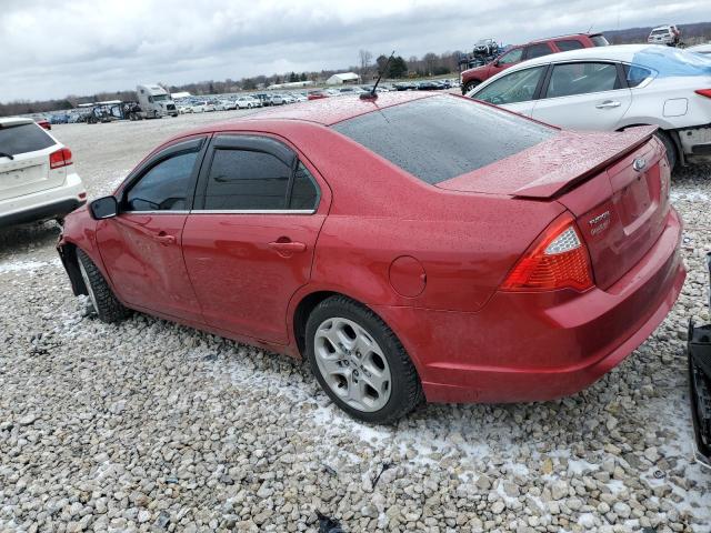 3FAHP0HA3BR317808 - 2011 FORD FUSION SE RED photo 2