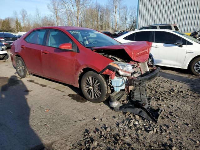 5YFBURHE2GP511890 - 2016 TOYOTA COROLLA L RED photo 4