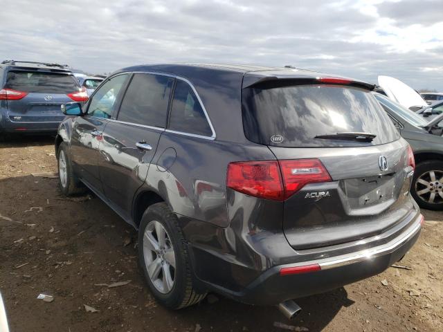 2HNYD2H63BH508032 - 2011 ACURA MDX TECHNOLOGY CHARCOAL photo 2