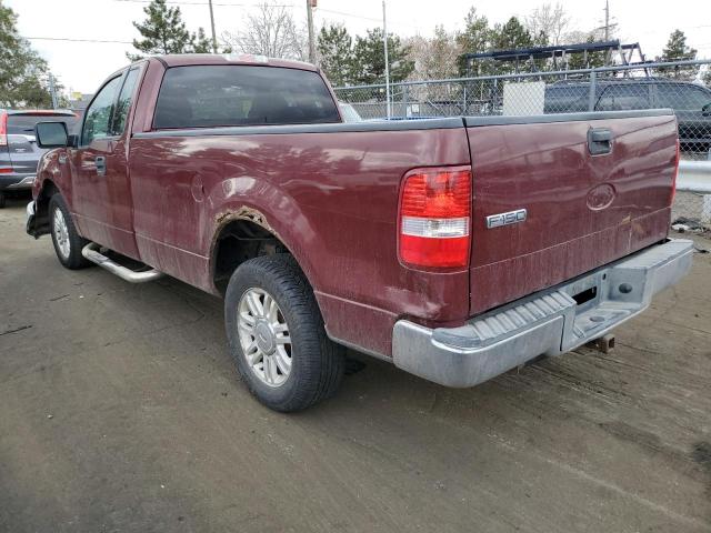 1FTRF12W64NC11239 - 2004 FORD F150 BURGUNDY photo 2