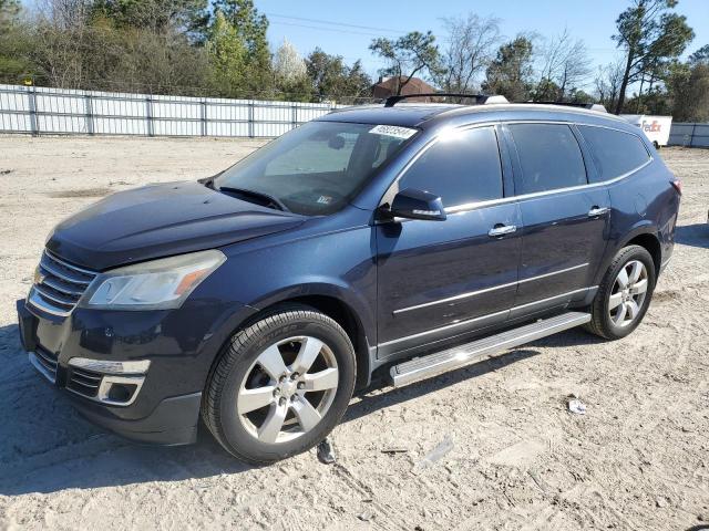 1GNKRJKDXFJ348791 - 2015 CHEVROLET TRAVERSE LTZ BLUE photo 1