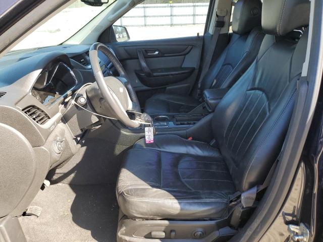 1GNKRJKDXFJ348791 - 2015 CHEVROLET TRAVERSE LTZ BLUE photo 7