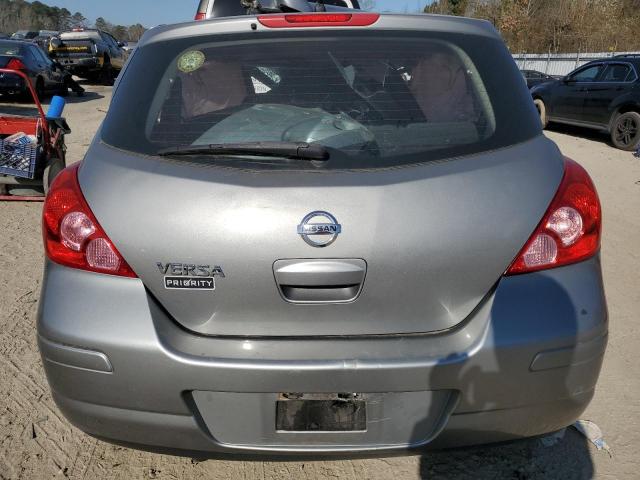 3N1BC1CP0CK813627 - 2012 NISSAN VERSA S GRAY photo 6