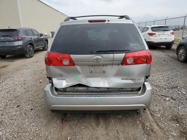 5TDZK23CX8S158230 - 2008 TOYOTA SIENNA CE SILVER photo 6