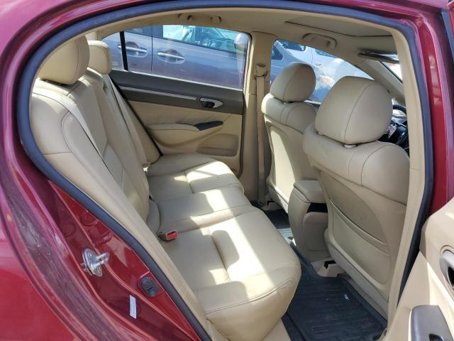 1HGFA16978L005856 - 2008 HONDA CIVIC EXL წითელი ფოტო 10