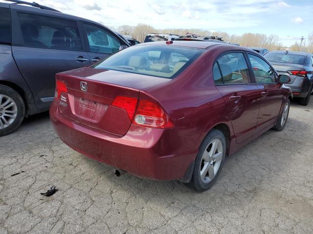 1HGFA16978L005856 - 2008 HONDA CIVIC EXL RED photo 3