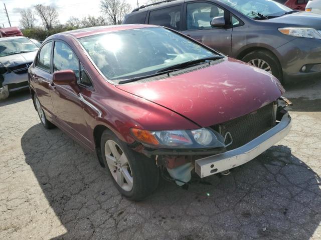 1HGFA16978L005856 - 2008 HONDA CIVIC EXL RED photo 4