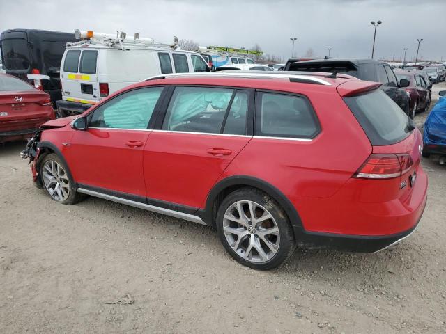 3VWH17AU1KM522790 - 2019 VOLKSWAGEN GOLF ALLTR S RED photo 2