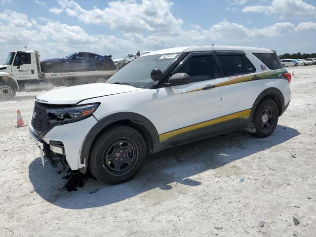 1FM5K8AC6MGB99863 - 2021 FORD EXPLORER POLICE INTERCEPTOR WHITE photo 1