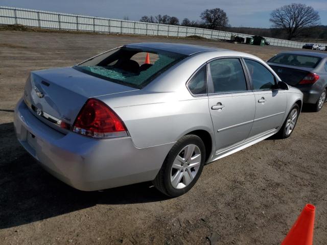 2G1WF5EK1B1272895 - 2011 CHEVROLET IMPALA LS SILVER photo 3